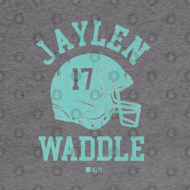 Jaylen Waddle Miami Helmet Font by TodosRigatSot